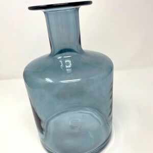 Blue Glass Decorative Vase